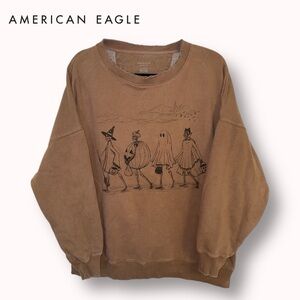 American Eagle Halloween crewneck sweater